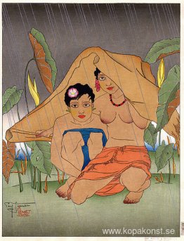 Une Averse A Metalanim. Ponape, Est Carolines Une Averse A Metalanim. Ponape, Est Carolines