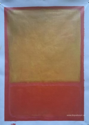 Okra och rött på rött