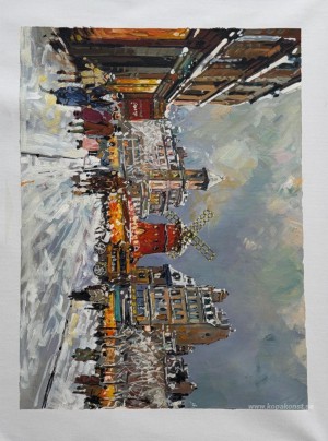 Moulin Rouge, en pigalle sous la neige
