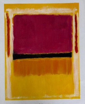 Violett, svart, orange, gult på vitt och rött