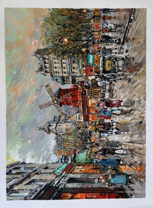 Moulin Rouge Place Blanche i Montmartre