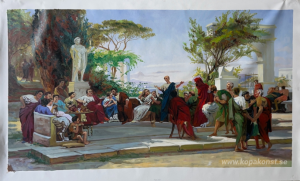 Horatius läser före Maecenas