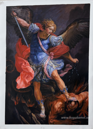 Ärkeängeln Mikael besegrar Satan