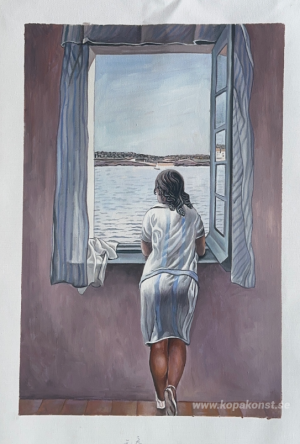 Figur vid ett fönster