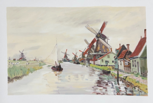 Väderkvarnar i Holland