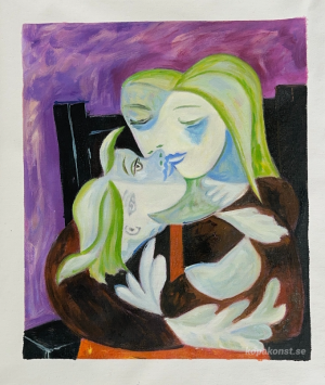 Mor och barn (Marie-Therese och Maya)