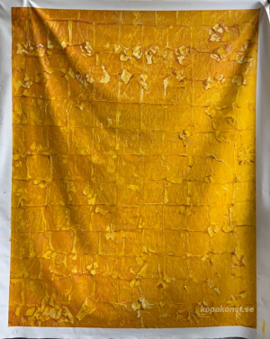Guldblad på panel