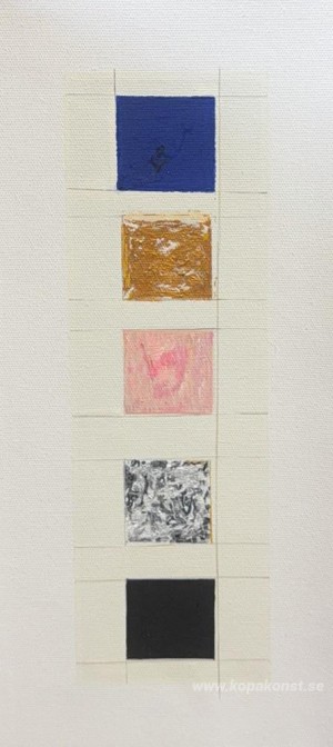 Monokrom blå, guld, rosa, silver, svart