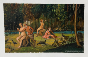 Vulcan presenterar vapen till Venus för Aeneas  