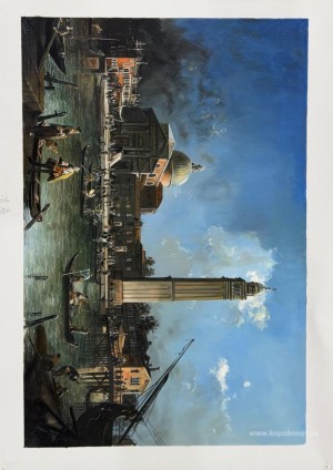 Nattfirande utanför kyrkan San Pietro di Castello