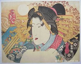 Ett bystporträtt av en skönhet Ett bystporträtt av en skönhet