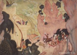 Gardindesign för Nikolai Rimski-Korsakovs balett 'Sheherezade' Gardindesign för Nikolai Rimski-Korsakovs balett 'Sheherezade'