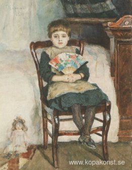 Porträtt av Olga Surikova i barndomen Porträtt av Olga Surikova i barndomen