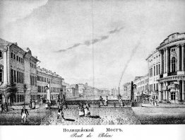 Polisbro på 1830-talet, numera Gröna bron Polisbro på 1830-talet, numera Gröna bron