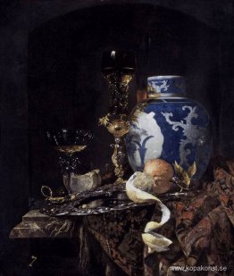 Stilleben med en sen Ming ingefärsburk Stilleben med en sen Ming ingefärsburk
