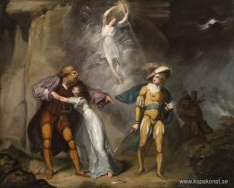 Scen från "The Tempest" av William Shakespeare Scen från "The Tempest" av William Shakespeare