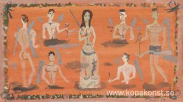 Studera för en väggbonad med tema från Elytis dikt Axion Esti Studera för en väggbonad med tema från Elytis dikt Axion Esti