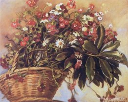 En korg med blommor En korg med blommor