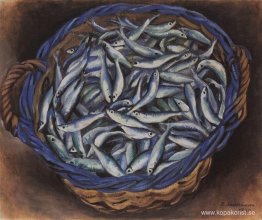 Kundvagn med sardiner Kundvagn med sardiner